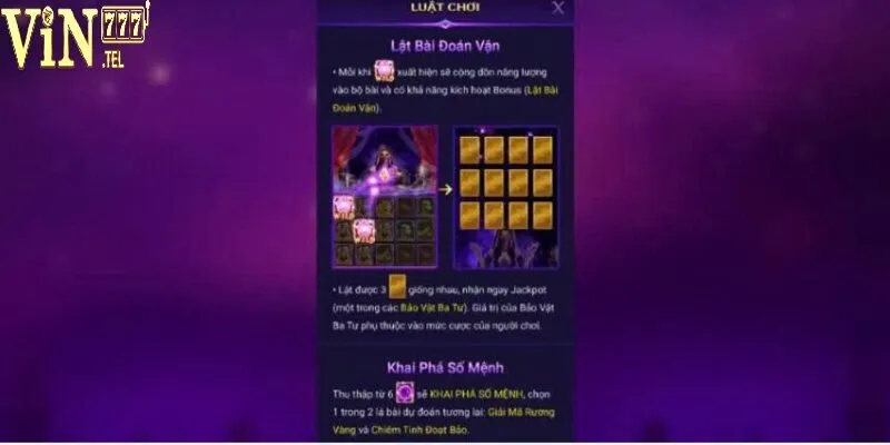 Các phần thưởng hấp dẫn khi chơi Bảo vật ba tư tại VIN777
